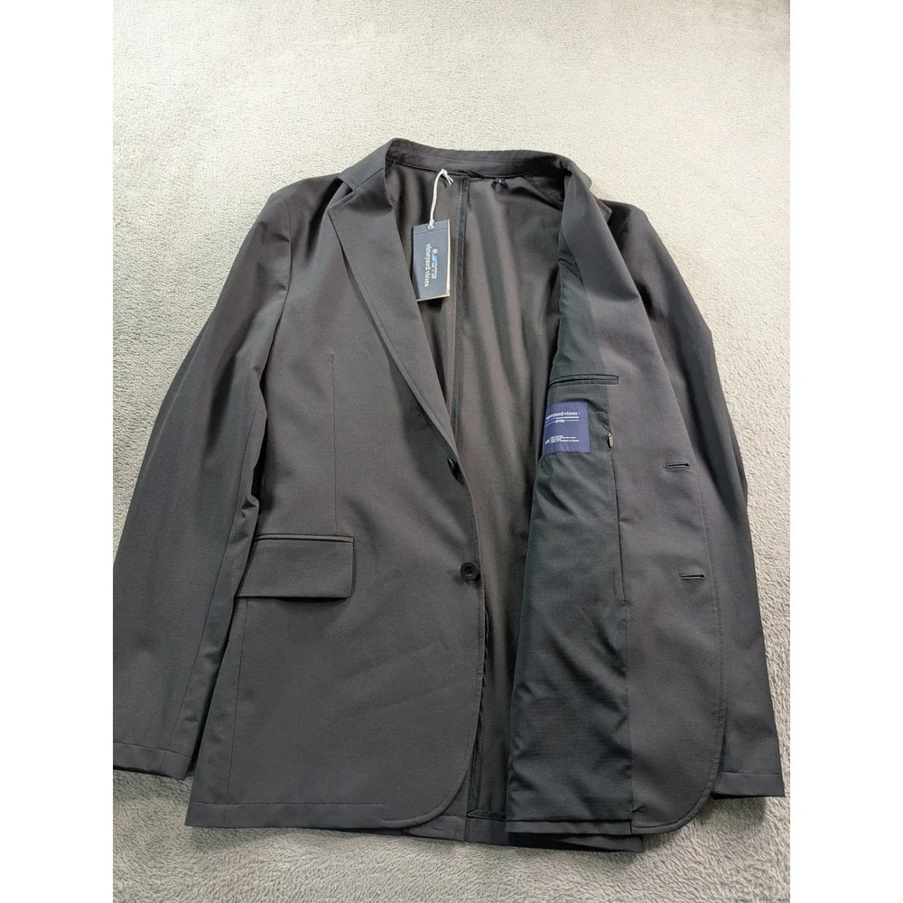 Vineyard Vines OTG Blazer Mens 38R Dark Gray Performance Sport Coat New